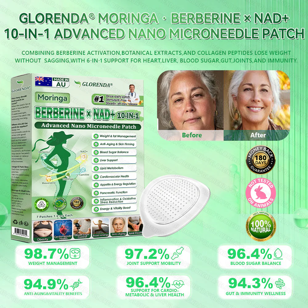𝑶𝒇𝒇𝒊𝒄𝒊𝒂𝒍 𝑺𝒕𝒐𝒓𝒆 | 🏆💊 𝐆𝐋𝐎𝐑𝑬𝑵𝗗𝗔® 𝐌𝐨𝐫𝐢𝐧𝒈𝒂 · 𝑩𝒆𝒓𝒃𝐞𝐫𝐢𝐧𝐞 × 𝐍𝐀𝑫+ 𝟭𝟬-𝒊𝗻-𝟭 𝗔𝗱𝘃𝗮𝗻𝐜𝐞𝐝 𝐍𝐚𝒏𝒐 𝑴𝒊𝒄𝒓𝒐𝒏𝒆𝒆𝐝𝐥𝐞 𝐏𝐚𝐭𝐜𝐡 🇦🇺 (𝐉𝐮𝐬𝐭 𝐨𝐧𝐜𝐞 𝐚 𝐝𝐚𝐲, 𝐯𝐢𝐬𝐢𝐛𝐥𝐞 𝐜𝐡𝐚𝐧𝐠𝐞𝐬 𝐢𝐧 𝟕 𝐝𝐚𝐲𝐬) ✅ 𝑭𝒐𝒓 𝒐𝒃𝒆𝒔𝐢𝐭𝐲, 𝐥𝐨𝐨𝐬𝐞 𝐬𝐤𝗶𝗻, 𝗱𝗶𝗮𝗯𝗲𝒕𝒆𝒔, 𝒔𝒍𝒆𝒆𝒑 𝒂𝒑𝒏𝒆𝒂, 𝒋𝒐𝒊𝒏𝒕 𝒊𝒔𝒔𝒖𝒆𝒔, 𝒂𝒏𝒅 𝒎𝒐𝒓𝒆